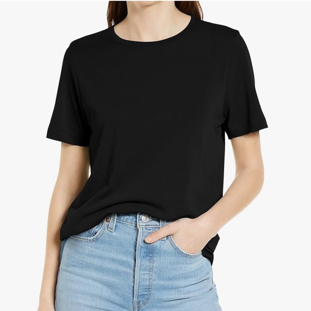NWT Basic Black Short Sleeve Tee XL